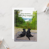 自然急がないライフ感動的引用文 カード (正面/裏面インサイチュ)