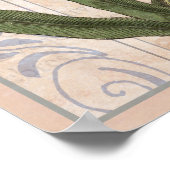 自然恋人のウォールアートの野花と昆虫 ポスター (角)