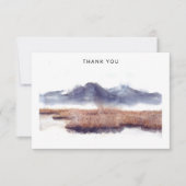 自然恋人悔やみや弔慰ありがとう ノートカード (正面)