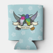 自然愛カラフル者ハミングバード 缶クーラー (裏面)