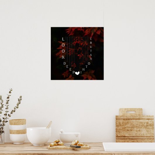 自然愛モダン ポスター (キッチン)