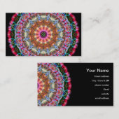 自然愛万華鏡のように千変万化するパターン 名刺 (正面/裏面)