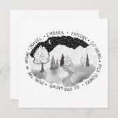 自然愛好家と冒険家のためのワンダーラストカード (正面/裏面)