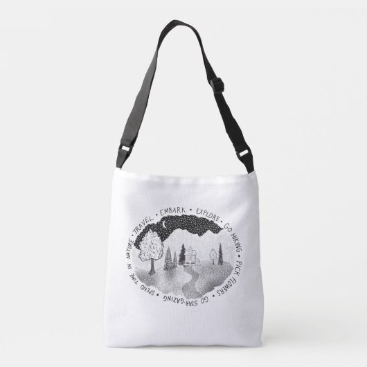 自然愛好家と冒険家のためのワンダーラストトート クロスボディバッグ