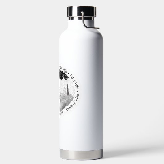 自然愛好家と冒険家のための放浪 ウォーターボトル (左面)