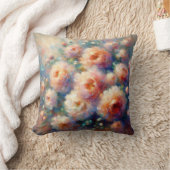 自然愛好家のための美しいフローラデザイン クッション (ブランケット)