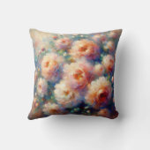 自然愛好家のための美しいフローラデザイン クッション (裏面)