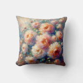 自然愛好家のための美しいフローラデザイン クッション (正面)