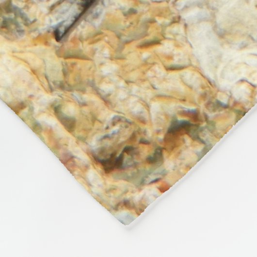 自然愛好家のための自然な木の樹皮写真 フリースブランケット (角)