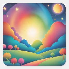 自然愛好家のステッカーパック、アウトドアアドベンチャー スクエアシール