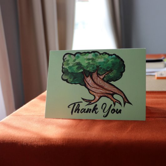 自然愛好家の木の生命のアートワーク水の色 カード