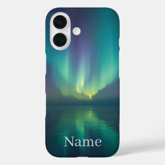 自然愛好家へのギフトにぴったりなオーロラケース - カスタムネーム入り iPhone 16ケース