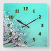 自然愛好家 スクエア壁時計 (正面)