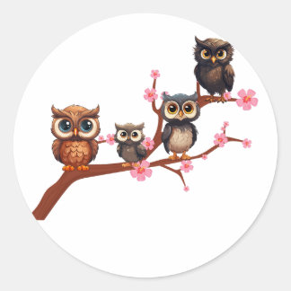 自然愛好家,自然アート,誕生日 ラウンドシール