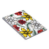 自然愛好者におすすめの花柄スパイラルノート ノートブック (右側)