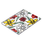 自然愛好者のための花柄スパイラルノート ノートブック (左側)