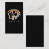 自然愛好者アドベンチャースカウトアウトドアハイキングキャンパー 名刺 (正面/裏面)