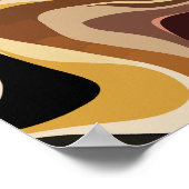 自然抽象芸術スワールアート ポスター (角)