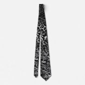 自然抽象芸術パターン ネクタイ (裏面)