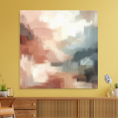 自然抽象芸術ブラシストロークの芸術 キャンバスプリント (インサイチュ (リビング))