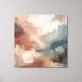 自然抽象芸術ブラシストロークの芸術 キャンバスプリント