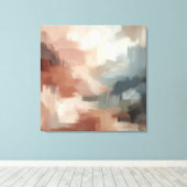 自然抽象芸術ブラシストロークの芸術 キャンバスプリント (インサイチュ (ウッドフロア))