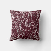 自然抽象芸術ブルゴーニュホワイトグレーイントラーズヴェネス クッション (裏面)