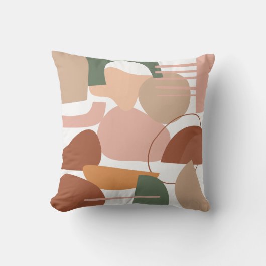 自然抽象芸術ボエレガントホモダンレトロ クッション (正面)