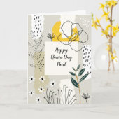 自然抽象芸術名デイカード カード (黄色い花)