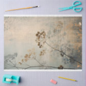 自然抽象芸術植物背景画 薄葉紙 (クラフト)