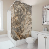 自然抽象芸術泥土自然写真 シャワーカーテン (インサイチュ)