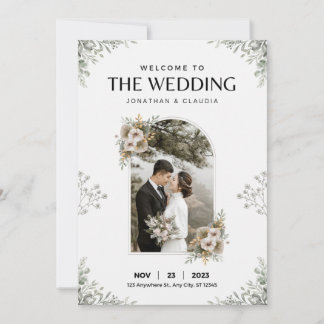 自然挙式 招待状