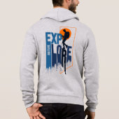 自然探査 | メンズフルジップ パーカ (裏面)