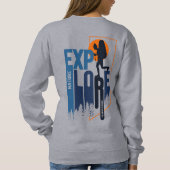 自然探査 | レディース スウェットシャツ (裏面)