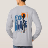 自然探査 | 男性長袖 Tシャツ (裏面)