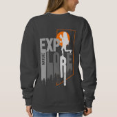 自然探査(2) | レディース スウェットシャツ (裏面)