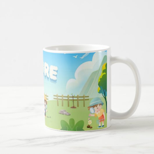 自然探検の日 コーヒーマグカップ (右)