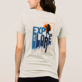 自然探検 | 女性 トライブレンドTシャツ (裏面)