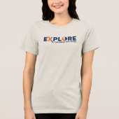 自然探検 | 女性 トライブレンドTシャツ (正面)