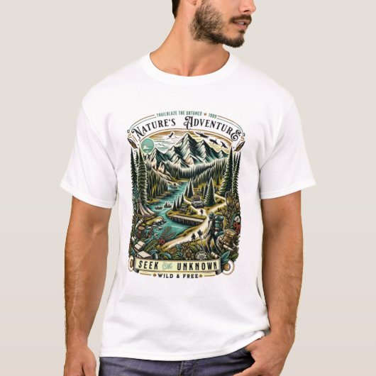 自然探求 Tシャツ (正面)