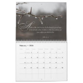 自然撮影感動的聖なる書物、 経典 カレンダー (2月 2026)