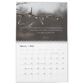 自然撮影感動的聖なる書物、 経典 カレンダー (2月 2024)