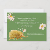 自然散歩ピクニックエキドゥナ4歳誕生日招待状 招待状 (裏面)