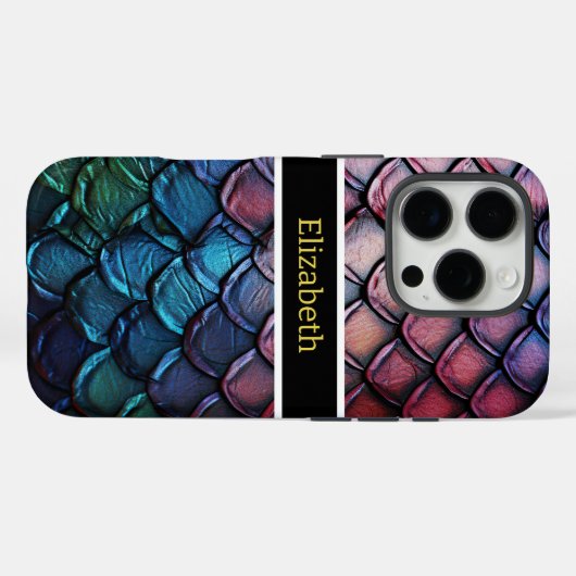 自然数々の光の中で輝く色の蛇皮 Case-Mate iPhoneケース (裏面 (横))