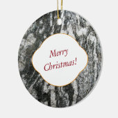 自然文字が付いている石を見る装飾的な猫の毛皮 セラミックオーナメント (左)