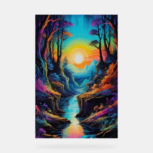 自然旅行 アクリルサイン (正面)