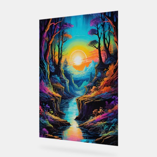 自然旅行 アクリルサイン (傾斜)