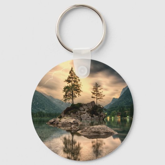 自然旅行 – 水山風景 キーホルダー (正面)