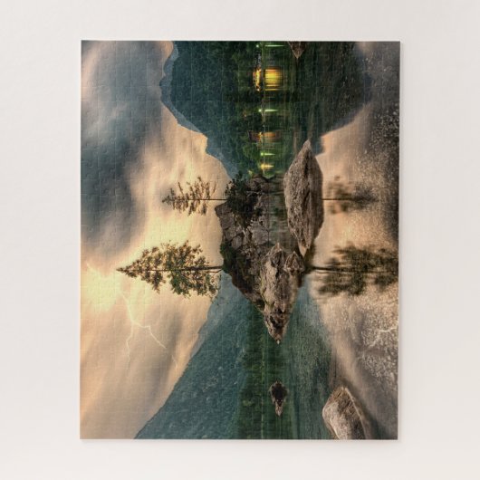 自然旅行 – 水山風景 ジグソーパズル (縦)