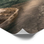 自然旅行 – 水山風景 ポスター (角)